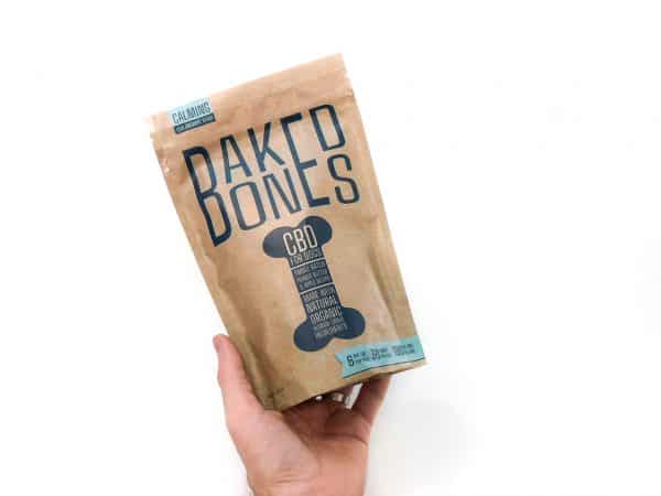 Baked Bones CBD Dog Treats – Peanut Butter & Apple Bones 180 MG